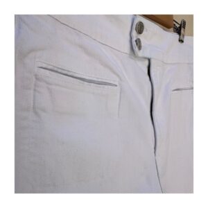 Frame Le Hardy Wide Leg blancos, talle alto, caída amplia arquitectónica