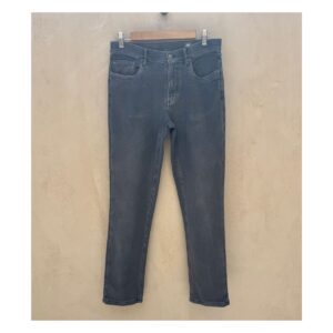 Jeans Faherty gris acero corte ankle recto con mezcla de algodón y lyocell