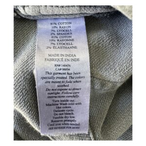 Jeans Faherty gris acero corte ankle recto con mezcla de algodón y lyocell