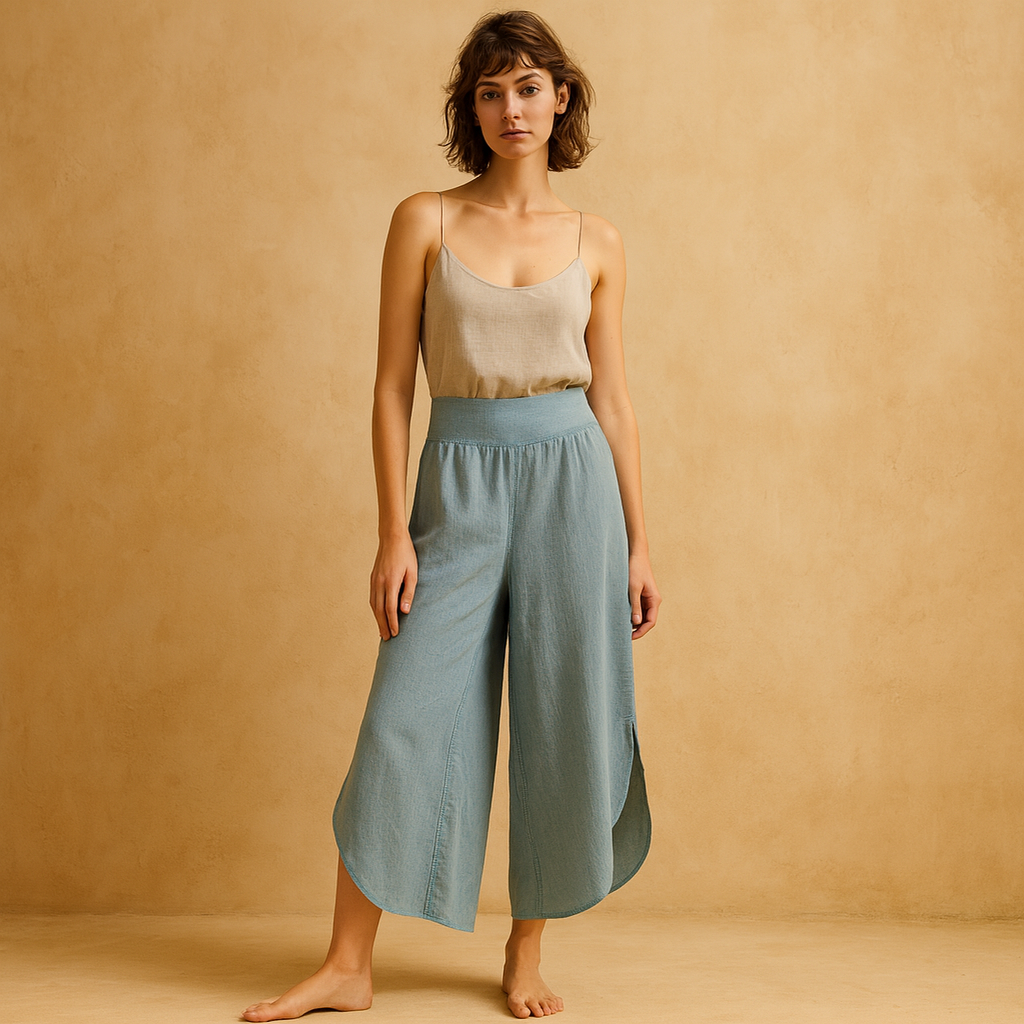 pantalon-envolvente-lino-azul-cielo-hecho-en-italia-talla-s-principal