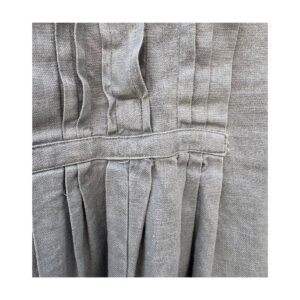 romper gris free people lino lyocell con pliegues y bolsillos oversized