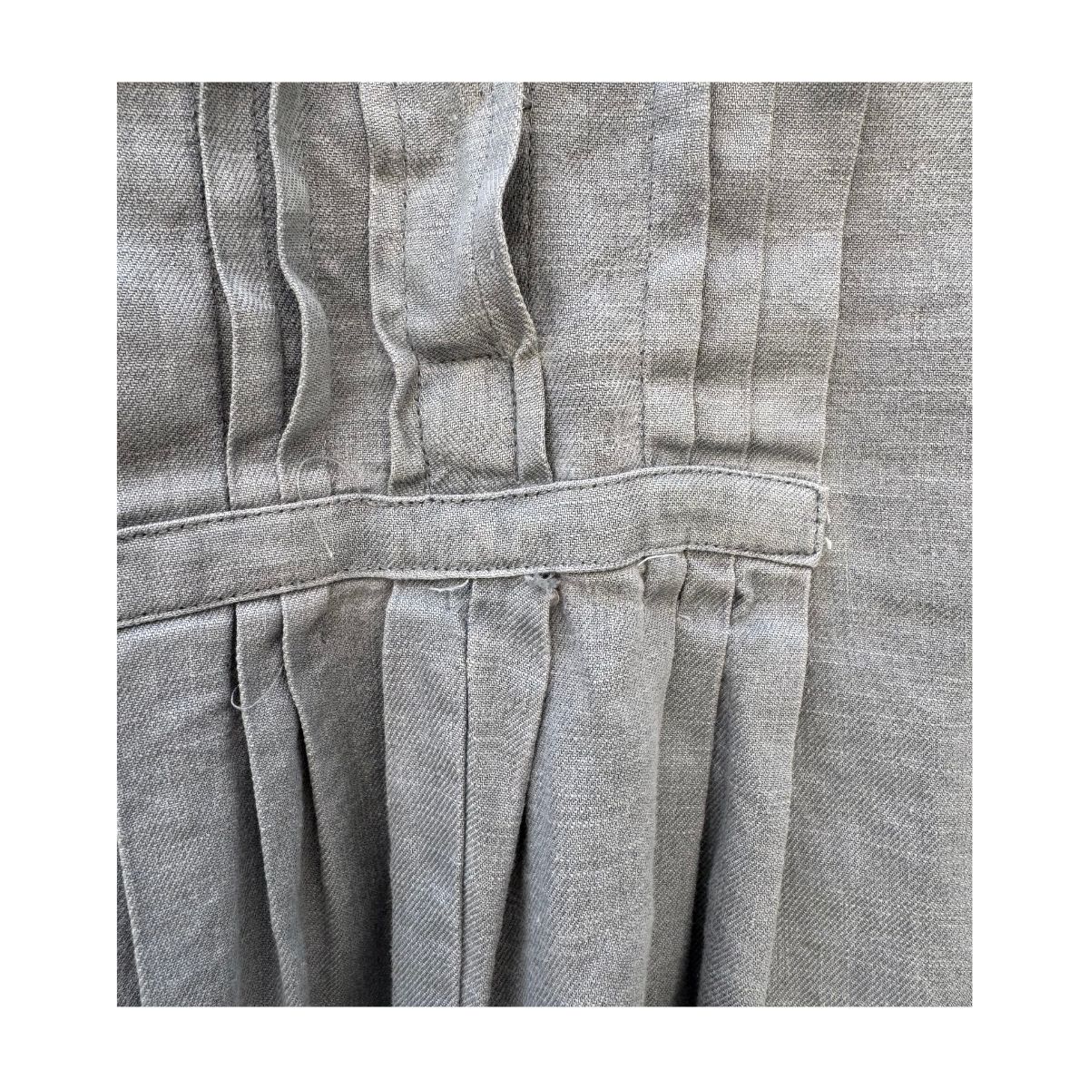 romper gris free people lino lyocell con pliegues y bolsillos oversized