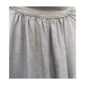 romper gris free people lino lyocell con pliegues y bolsillos oversized