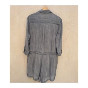 Romper de segunda mano utility gris vintage de Velvet Heart en 100 % Tencel, con cintura ajustable y fit relajado, talla M.ropa usada