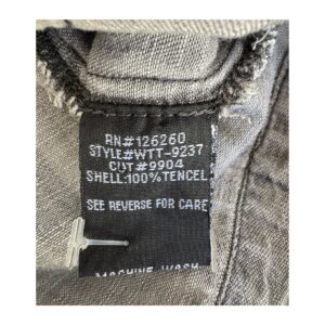 Romper de segunda mano utility gris vintage de Velvet Heart en 100 % Tencel, con cintura ajustable y fit relajado, talla M.ropa usada