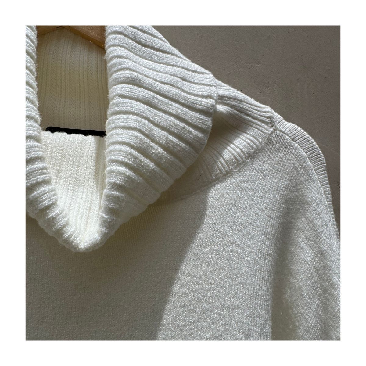 pullover hueso cuello alto minimalista mujer laundry shelli segal