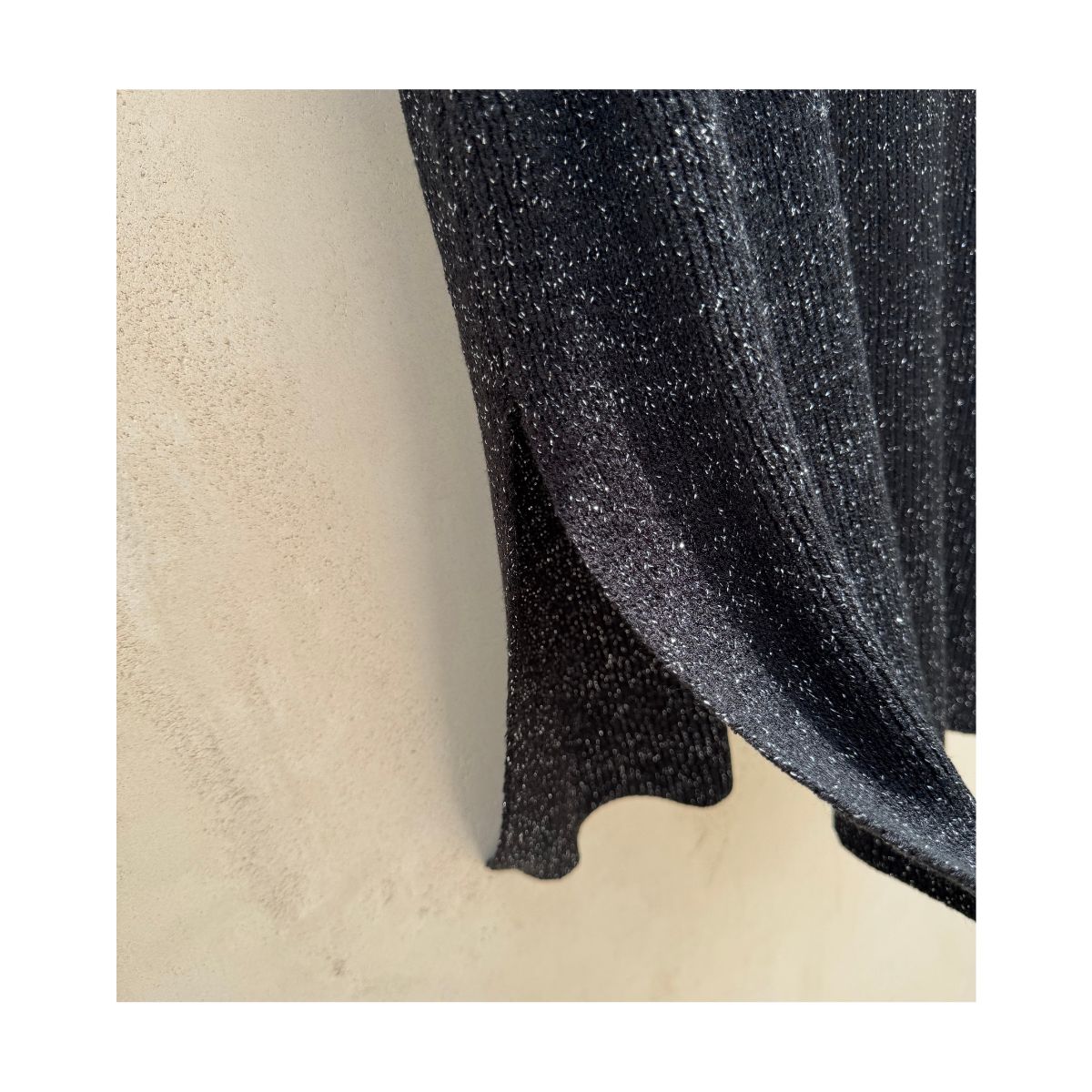 nwt vest cupcakes and cashmere negro brillante sin mangas tejido metálico