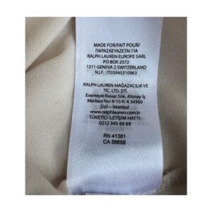 vestido blanco con flores lauren ralph lauren textura cuadriculada falda evasé