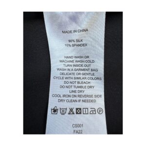 vestido corto negro quince mulberry silk xl