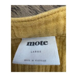 Blusa de 100% algodón en color mostaza y talla large. Estilo boho chic