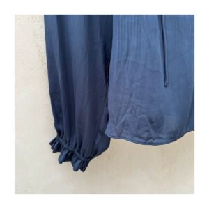 Blusa formal marca current air azul de segunda mano curada por Amelie