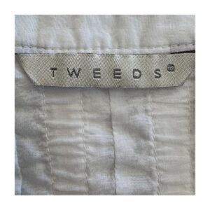 Blusa Teeds blanca en algodon 100%, talla S y estilo boho chic