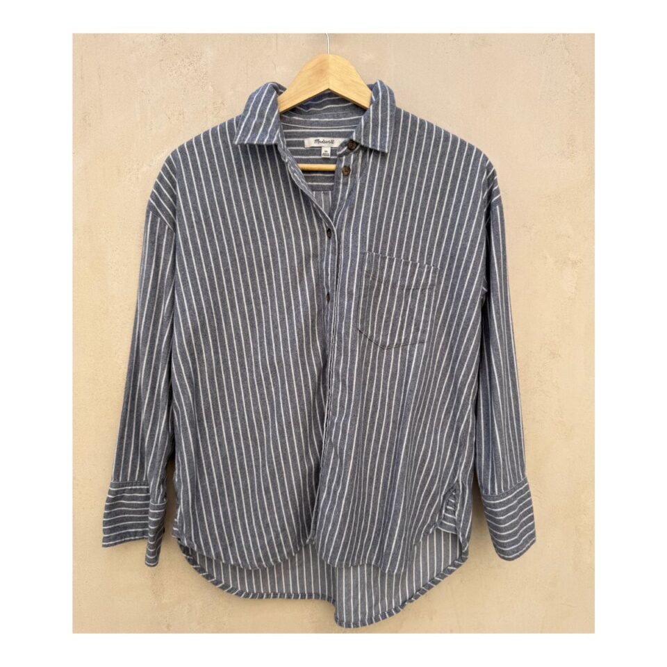 Camisa de franela Madewell. Flanell Westward. Talla XS oversized. Ideal para otoño e invierno. 100% algodón