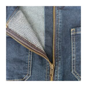 Falda mini en denim de Sincerly Jules con cierre frontal y corte A. Talla 30 y look urbano