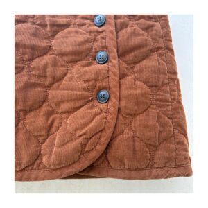 Quilted Corduroy Skirt. Falda tipo pana alcochada marca madewell en talla s color terracota. estilo boho chic