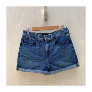 short de mezclilla azul de segunda mano jcrew modelo roll-up talla 29 con dobladillo