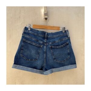 short de mezclilla azul de segunda mano jcrew modelo roll-up talla 29 con dobladillo