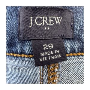 short de mezclilla azul de segunda mano jcrew modelo roll-up talla 29 con dobladillo