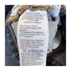 short de mezclilla azul de segunda mano jcrew modelo roll-up talla 29 con dobladillo