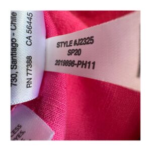 shorts de segunda mano J.Crew Seaside lino lyocell rosa frambuesa talla M. ropa usada en perfecto estado
