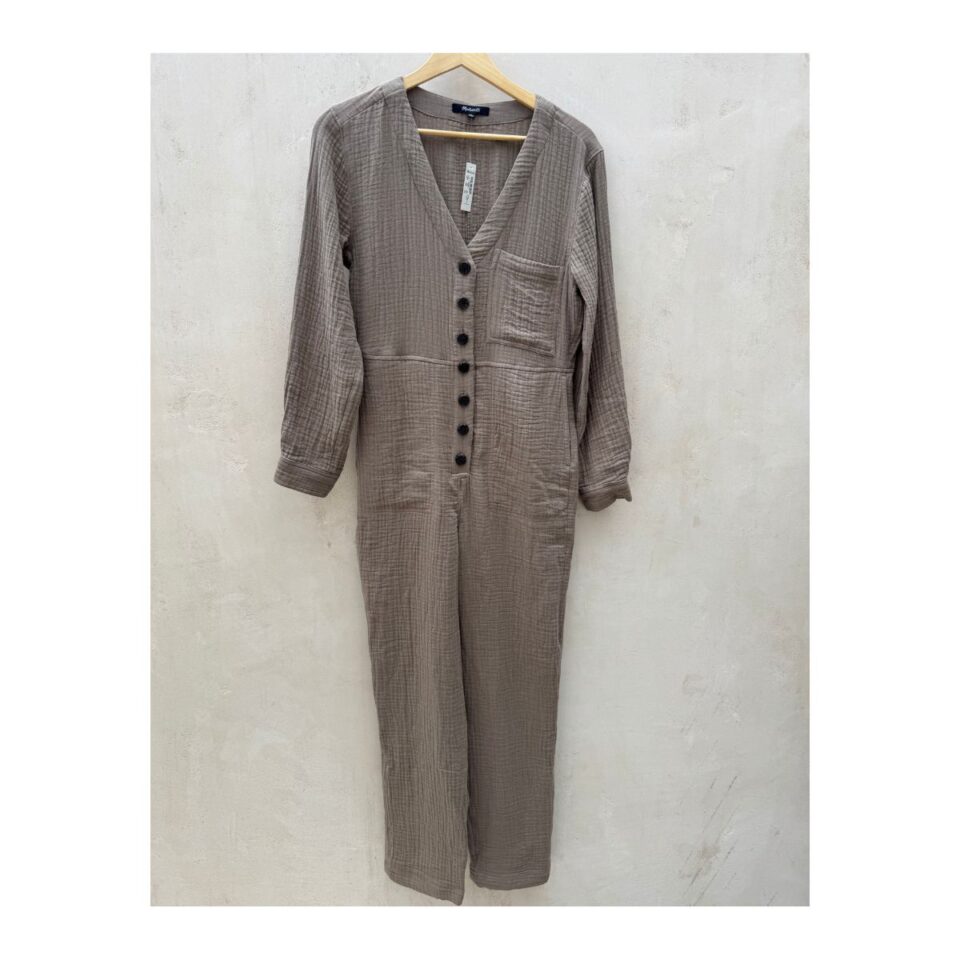 Mono de doble gasa taupe Madewell NB852 talla XS. De segunda mano