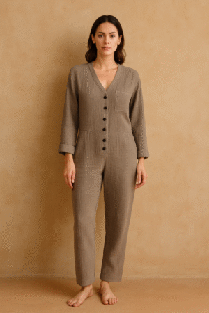 Mono de doble gasa taupe Madewell NB852 talla XS. De segunda mano