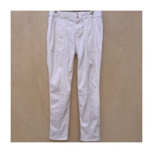 Pantalón straight crop WHBM, En talla 2 y color blanco estilo coastal chic