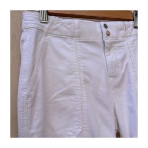 Pantalón straight crop WHBM, En talla 2 y color blanco estilo coastal chic