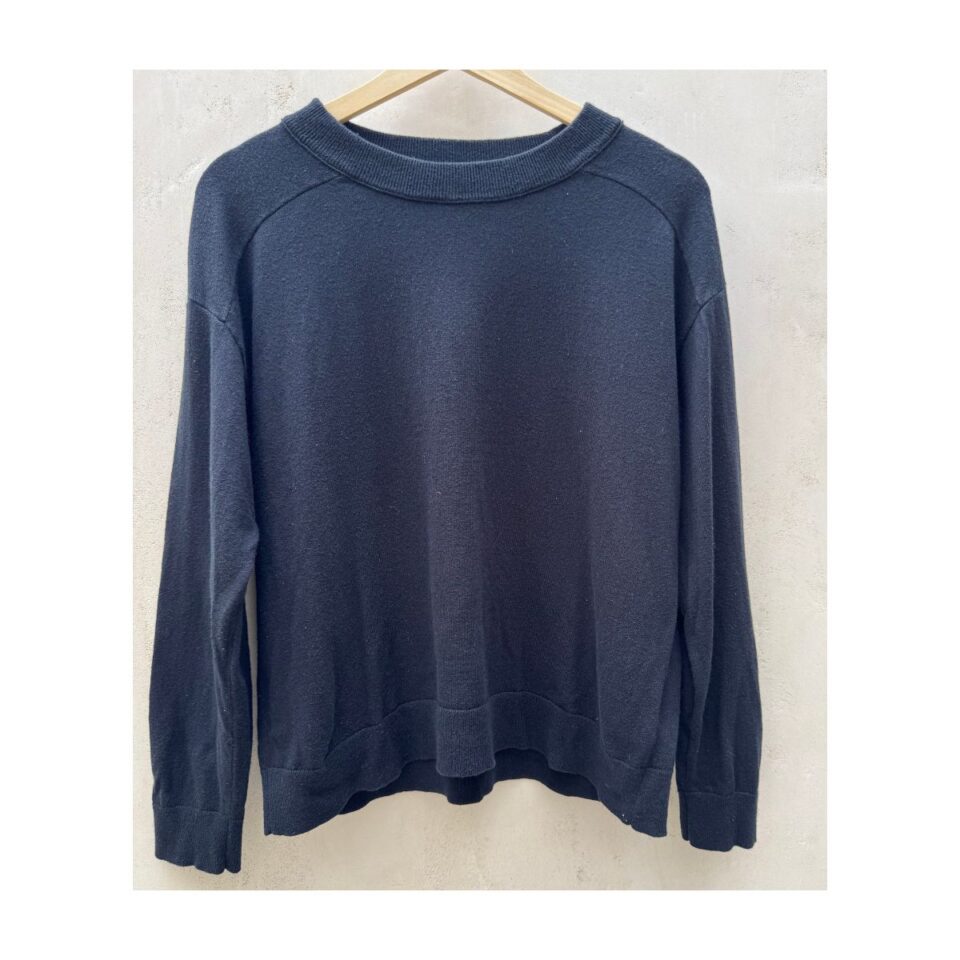 Pullover de segunda mano de la marca J.Crew de cashmere negro. Talla S