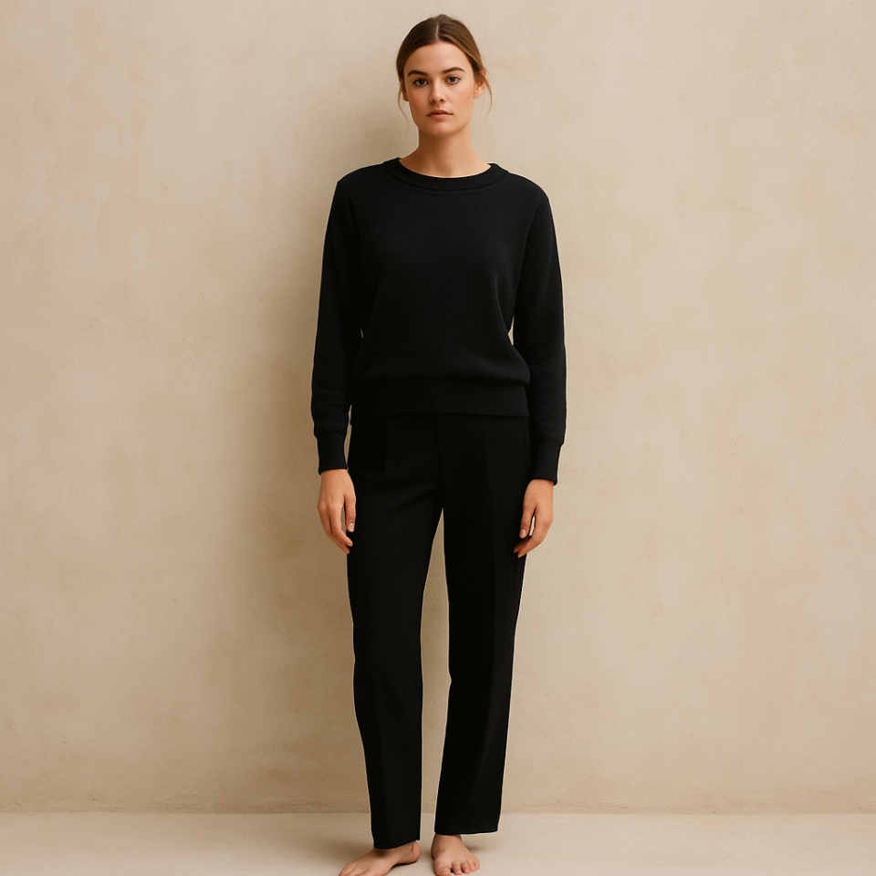 Pullover de segunda mano de la marca J.Crew de cashmere negro. Talla S