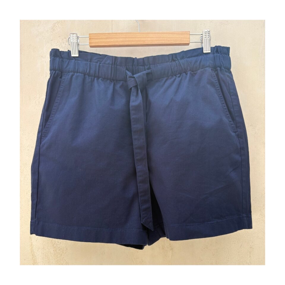 Shorts jcrew navy algodon. Talla 10 estilo naútico y paper bag
