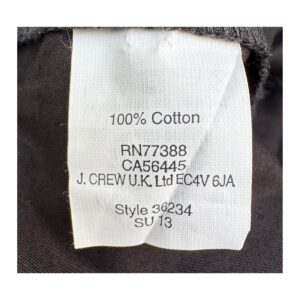Short J.Crew negro 100% algodón modelo chino broken in. Estilo minimalista para armario cápsula