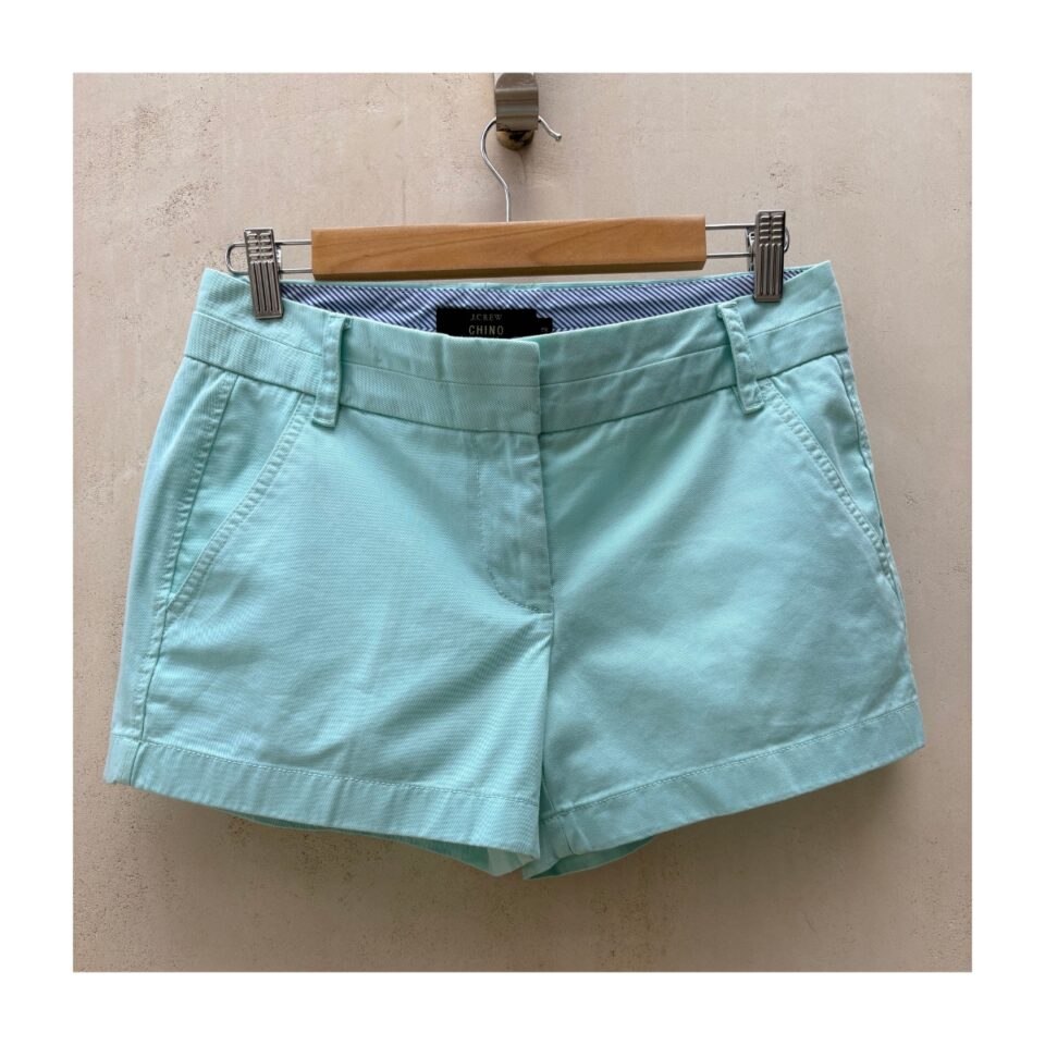 Shorts j.crew chino mint en talla 2, 100% algodón. Estilo preppy