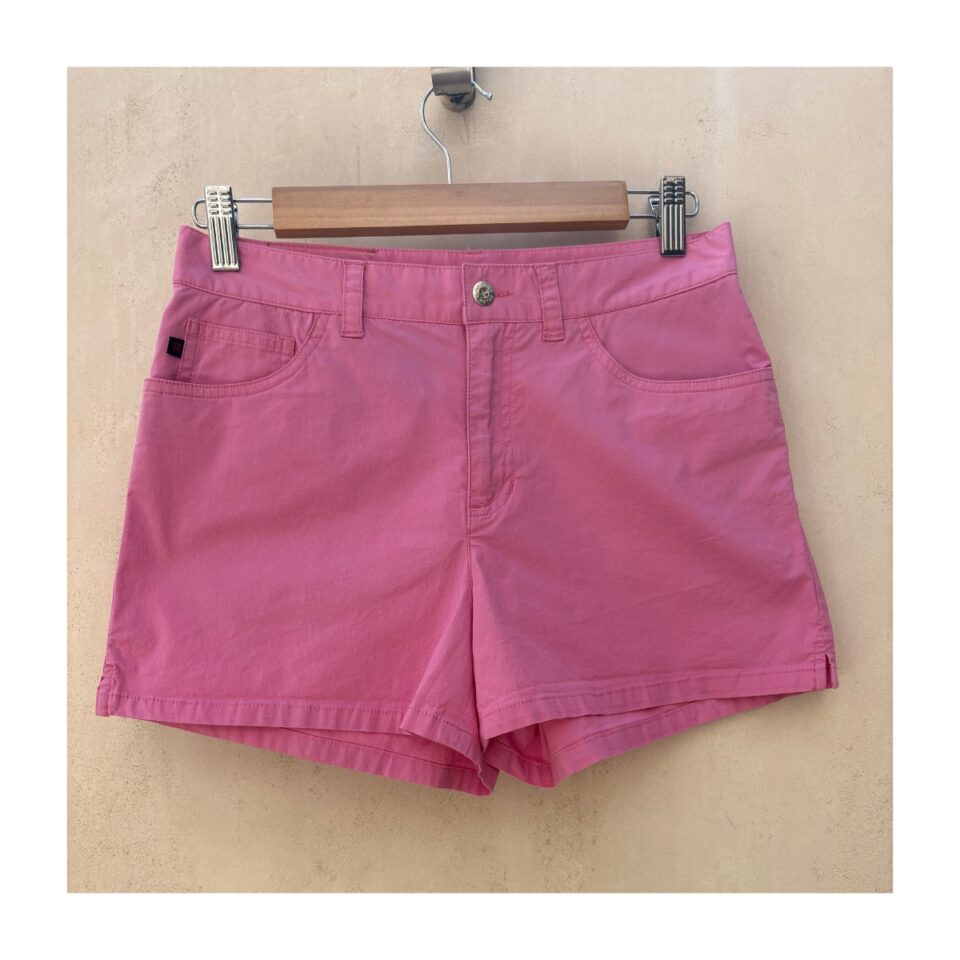 Short Rosa empolvado en algodón de Ralph Lauren, Talla S y estilo preppy. Soft girl