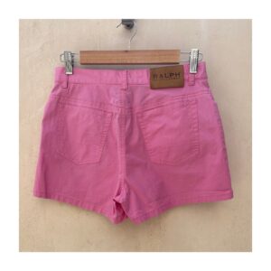 Short Rosa empolvado en algodón de Ralph Lauren, Talla S y estilo preppy. Soft girl