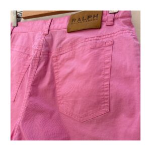 Short Rosa empolvado en algodón de Ralph Lauren, Talla S y estilo preppy. Soft girl