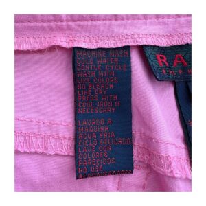Short Rosa empolvado en algodón de Ralph Lauren, Talla S y estilo preppy. Soft girl