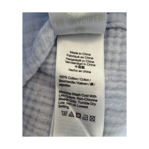 Vestido Splendid DE seguna mano sin mangas tie dye degradado gris a azul con escote drapeado, talla XS