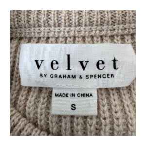 Sweater sin hombro tejido en lana de la marca Velvet by Graham Spencer, estilo minimalista,de segunda mano premium. preloved. Talla S