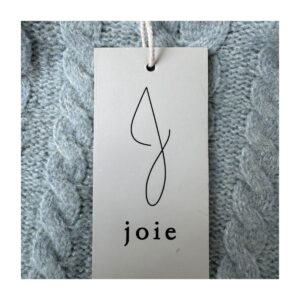Sweater Joie trenzado en verde salvia talla XS con tejido cable knit