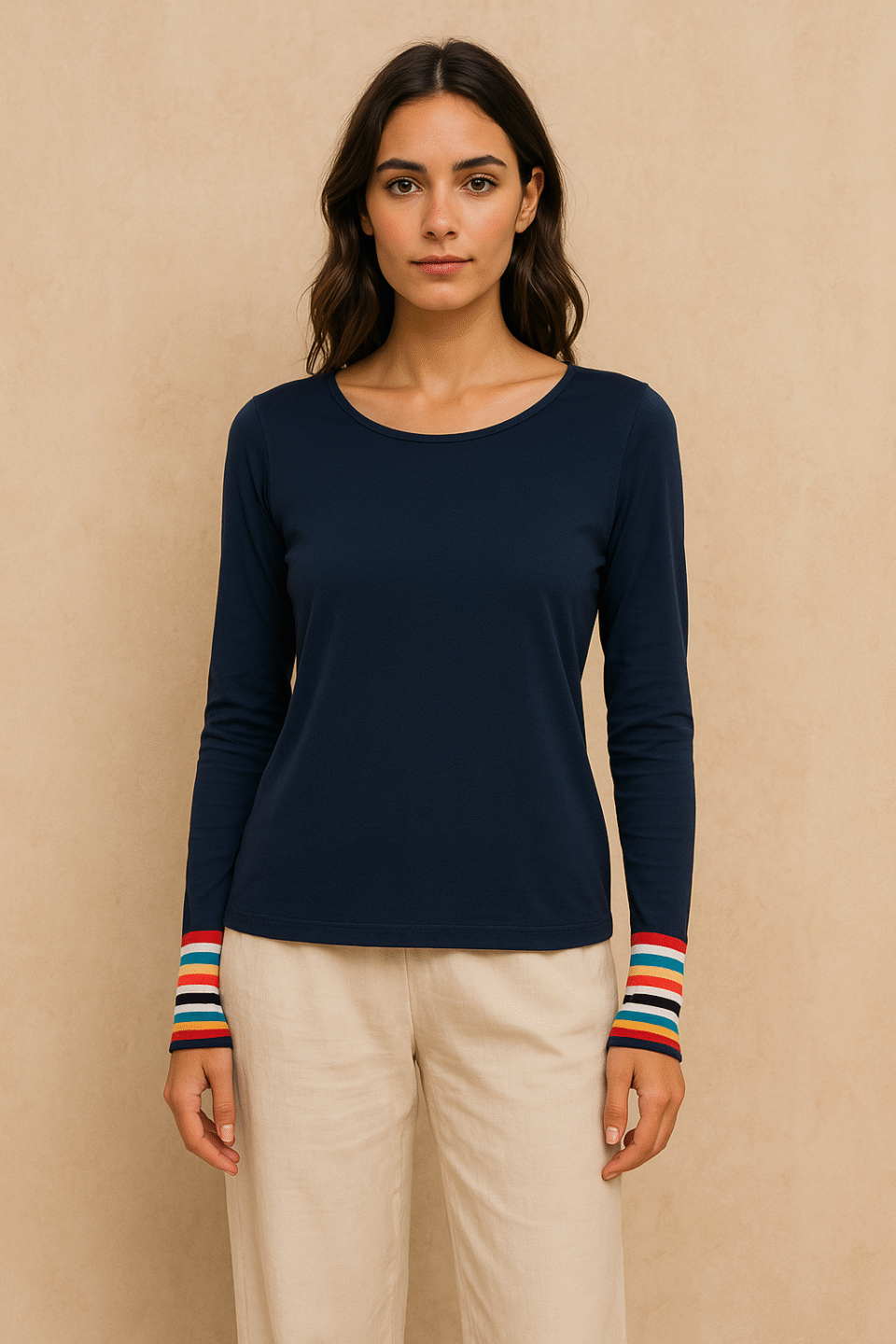 Tee Tencel azul Boden. Fibras ecológicas y herencia británica. Talla 6 (M)