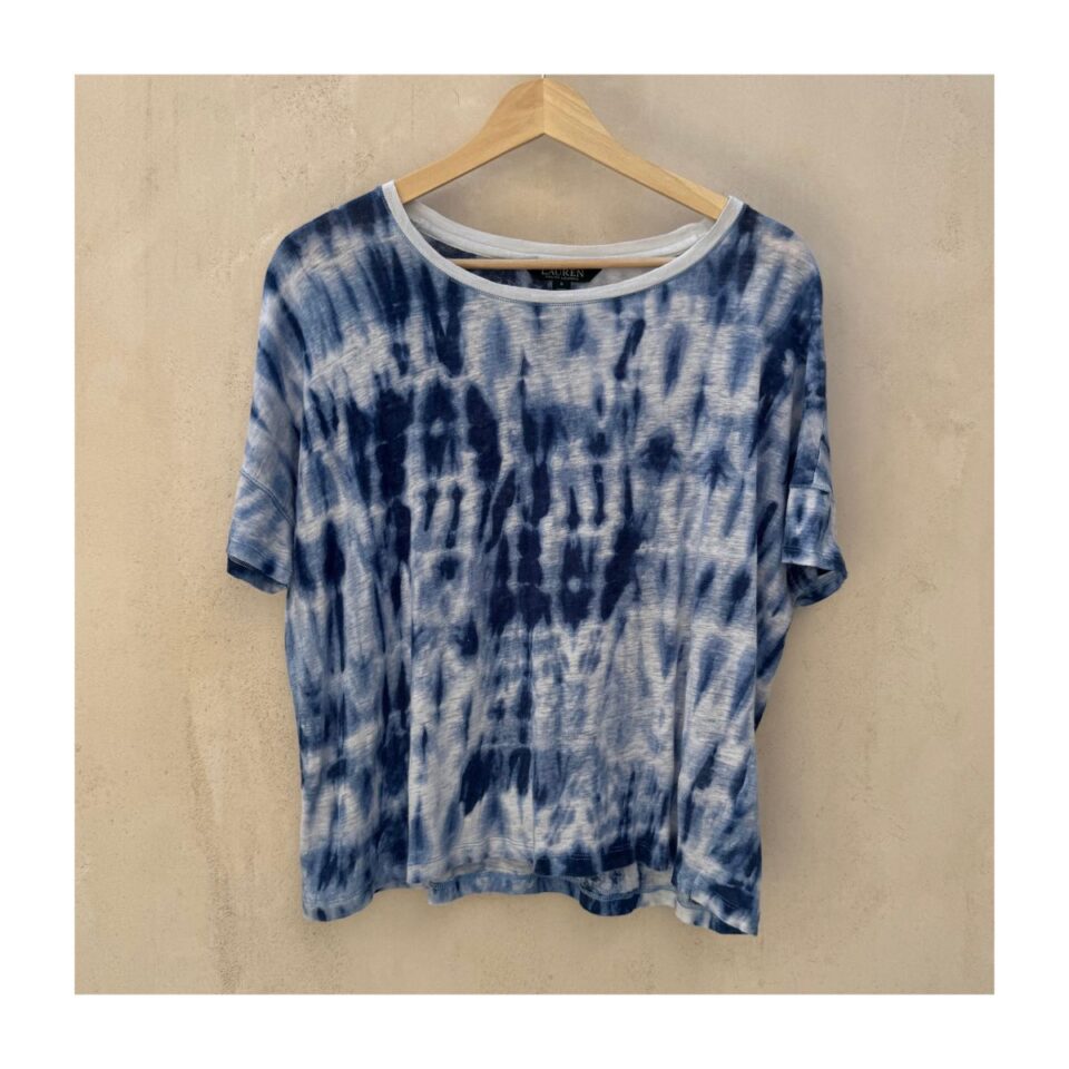 T-shirt lino tiedye Lauren, en talla S y estilo coastal grandma