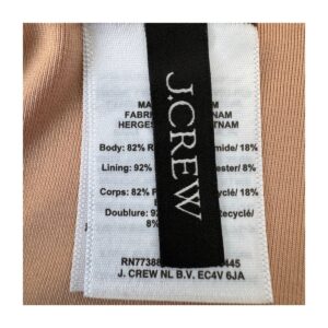 Traje de baño de segunda mano premium. Marca Jcrew, estilo minimalista color cafe. Preloved