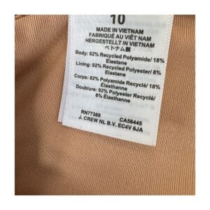 Traje de baño de segunda mano premium. Marca Jcrew, estilo minimalista color cafe. Preloved