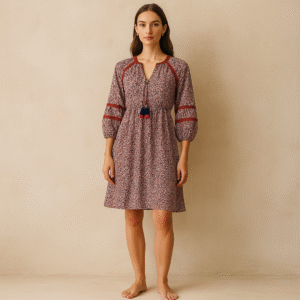 Vestido de segunda mano, Boden marca inglesa estilo boho chic ideal para comidas y brunch. ropa usada