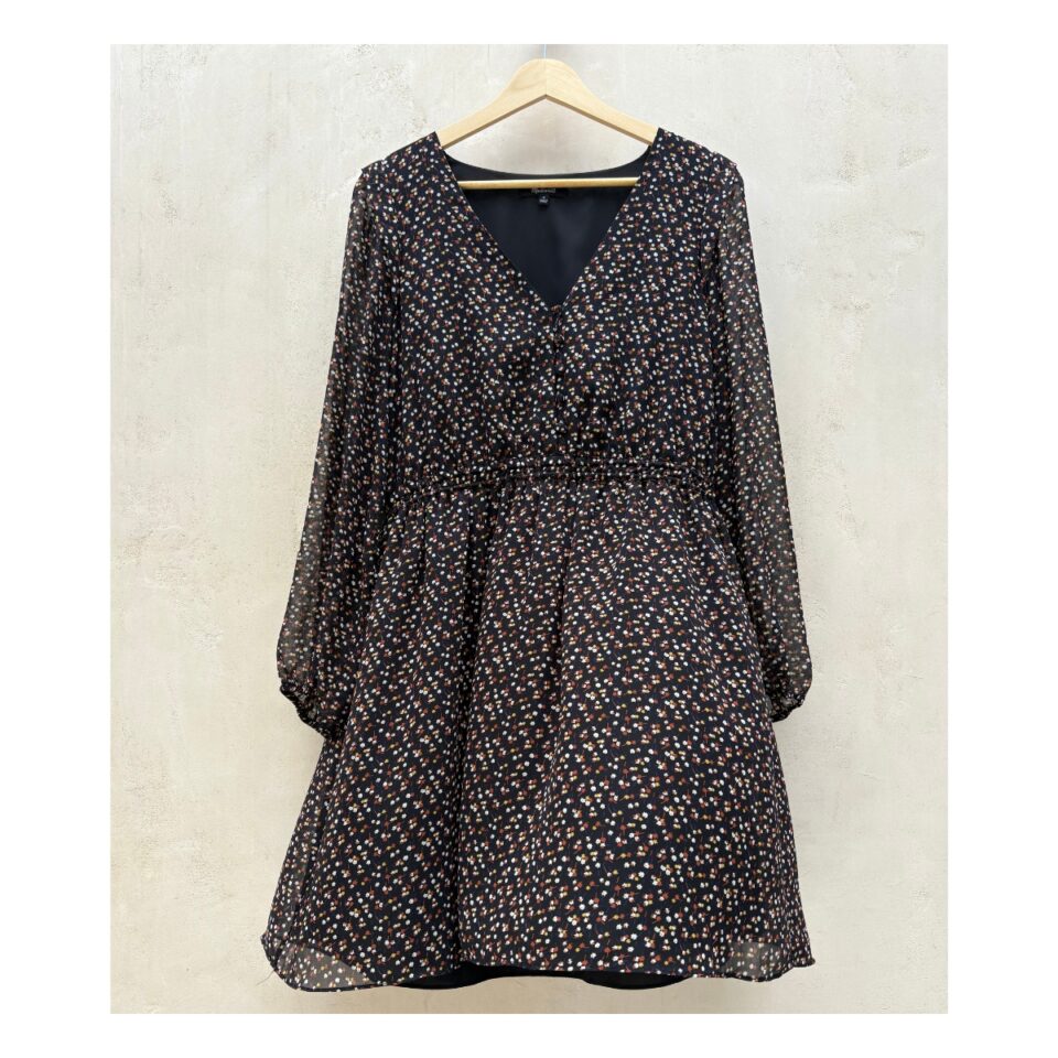 Vestido mini Madewell floral otoñal, en talla M. minimalista, romántico