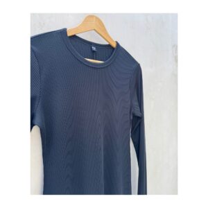 Vestido maxi negro UNIQLO. Talla S, minimalismo japonés