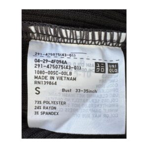 Vestido maxi negro UNIQLO. Talla S, minimalismo japonés