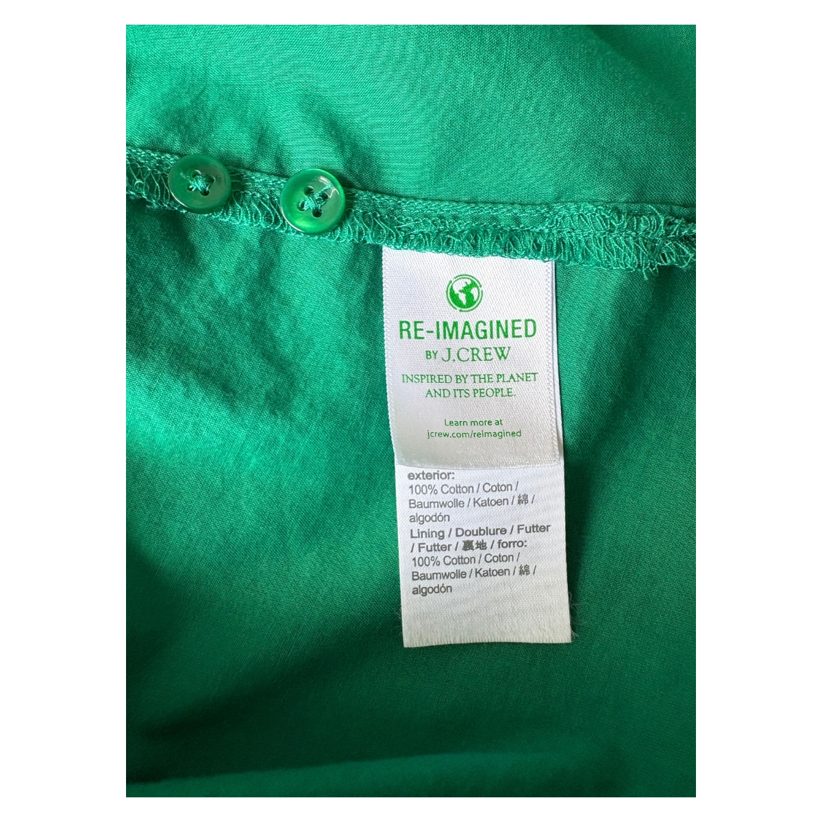 Vestido 100% algodón semi transparente en color verde botella. Talla 6 (S) ideal para verano y vacaciones. estilo preppy y minimalista