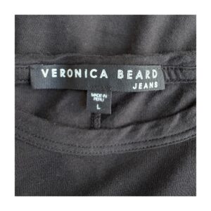 Tee algodón premium pima de Veronica Beard en talla L estilo old money ideal para armario capsula